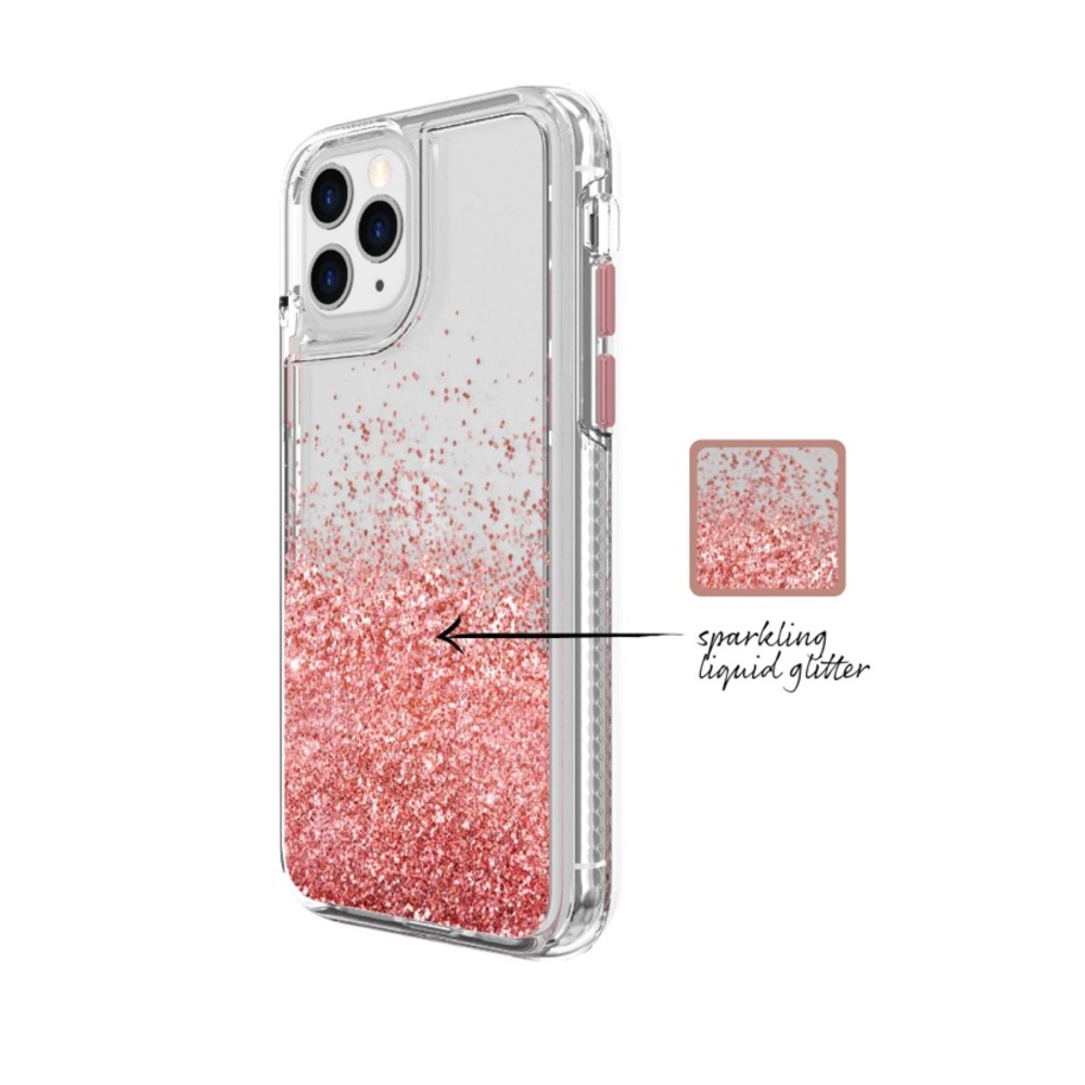 🔴 NIB Rose Gold Liquid Glitter iPhone XR Case
